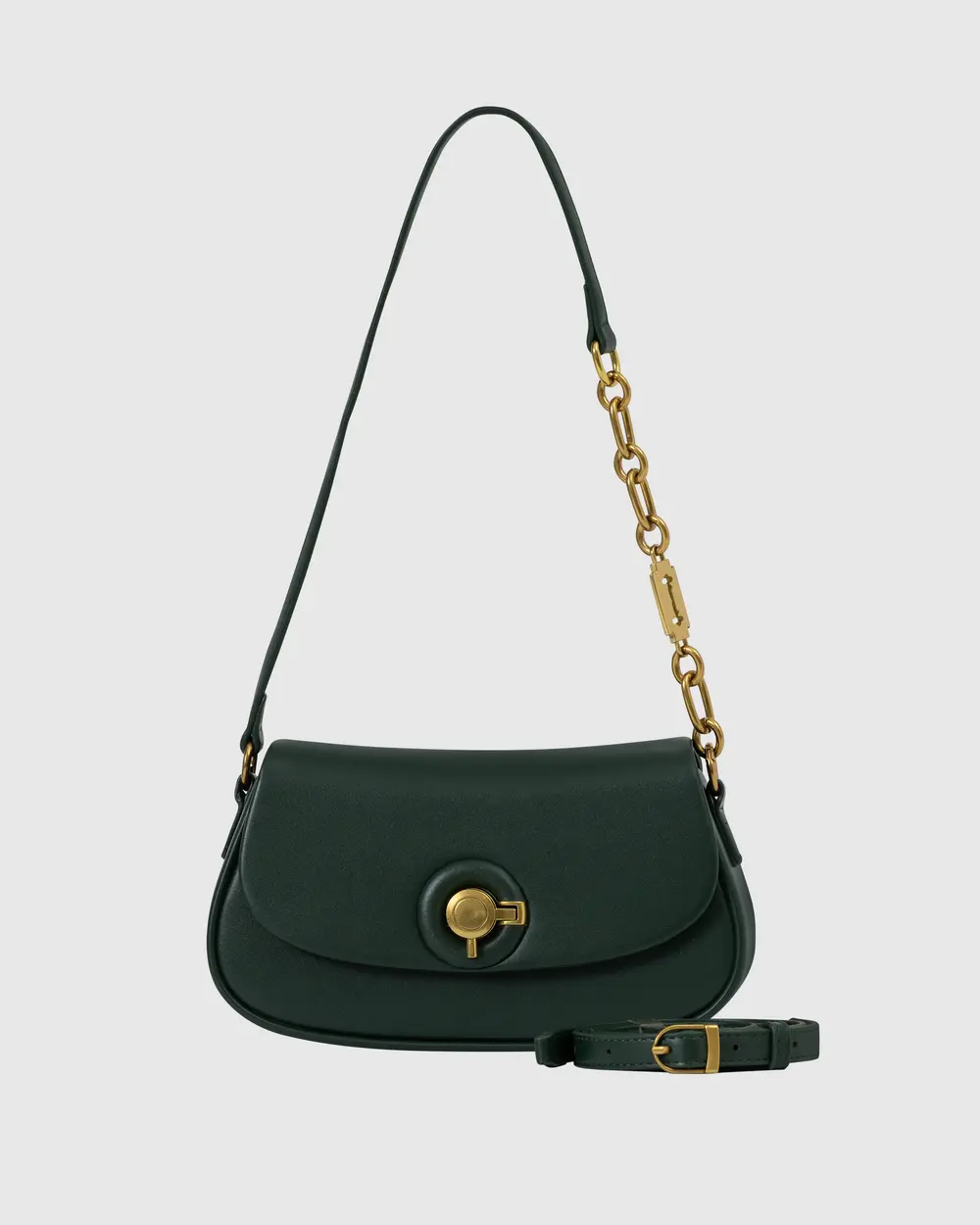 Chain Buckle Shoulder Bag