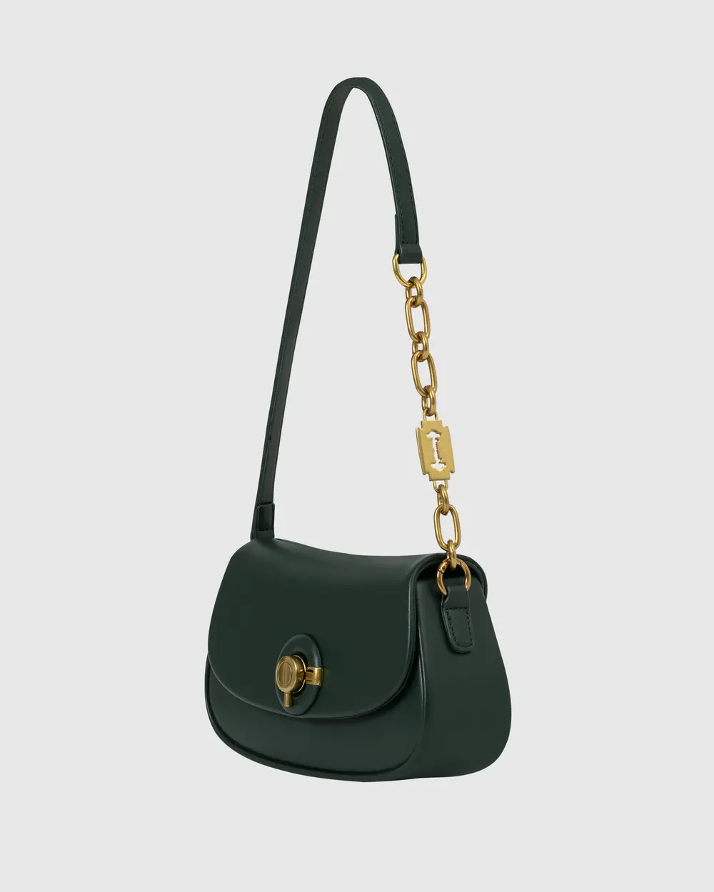 Chain Buckle Shoulder Bag