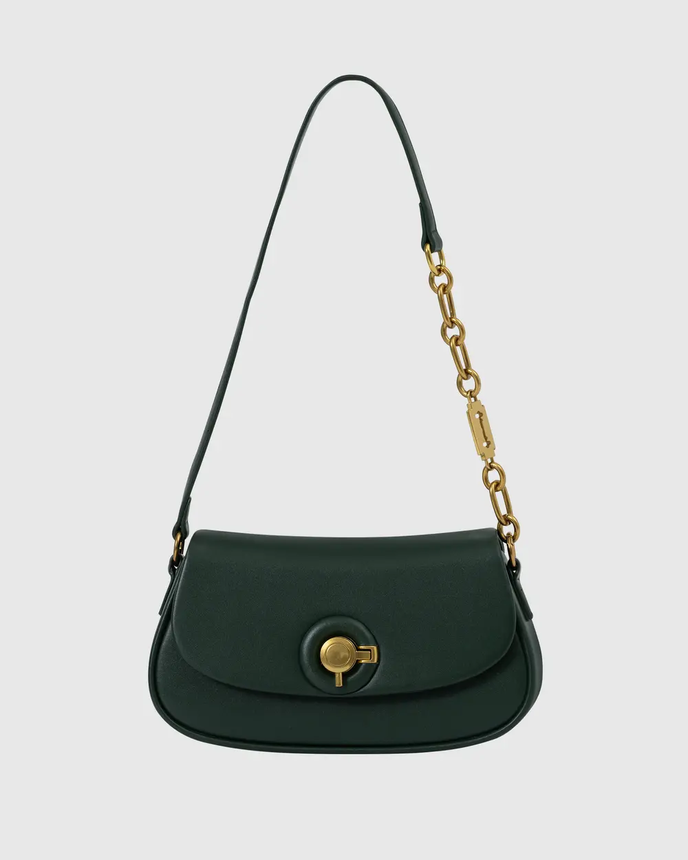 Chain Buckle Shoulder Bag