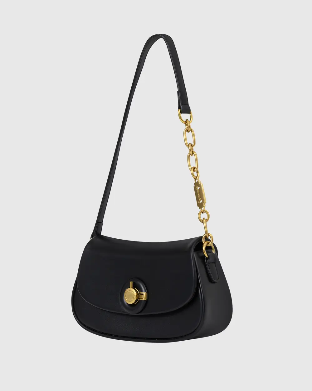 Chain Buckle Shoulder Bag