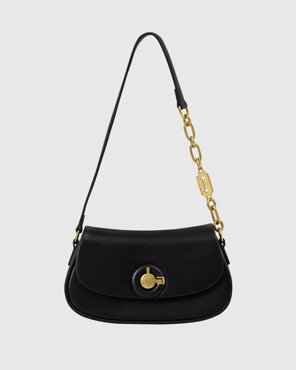 Chain Buckle Shoulder Bag