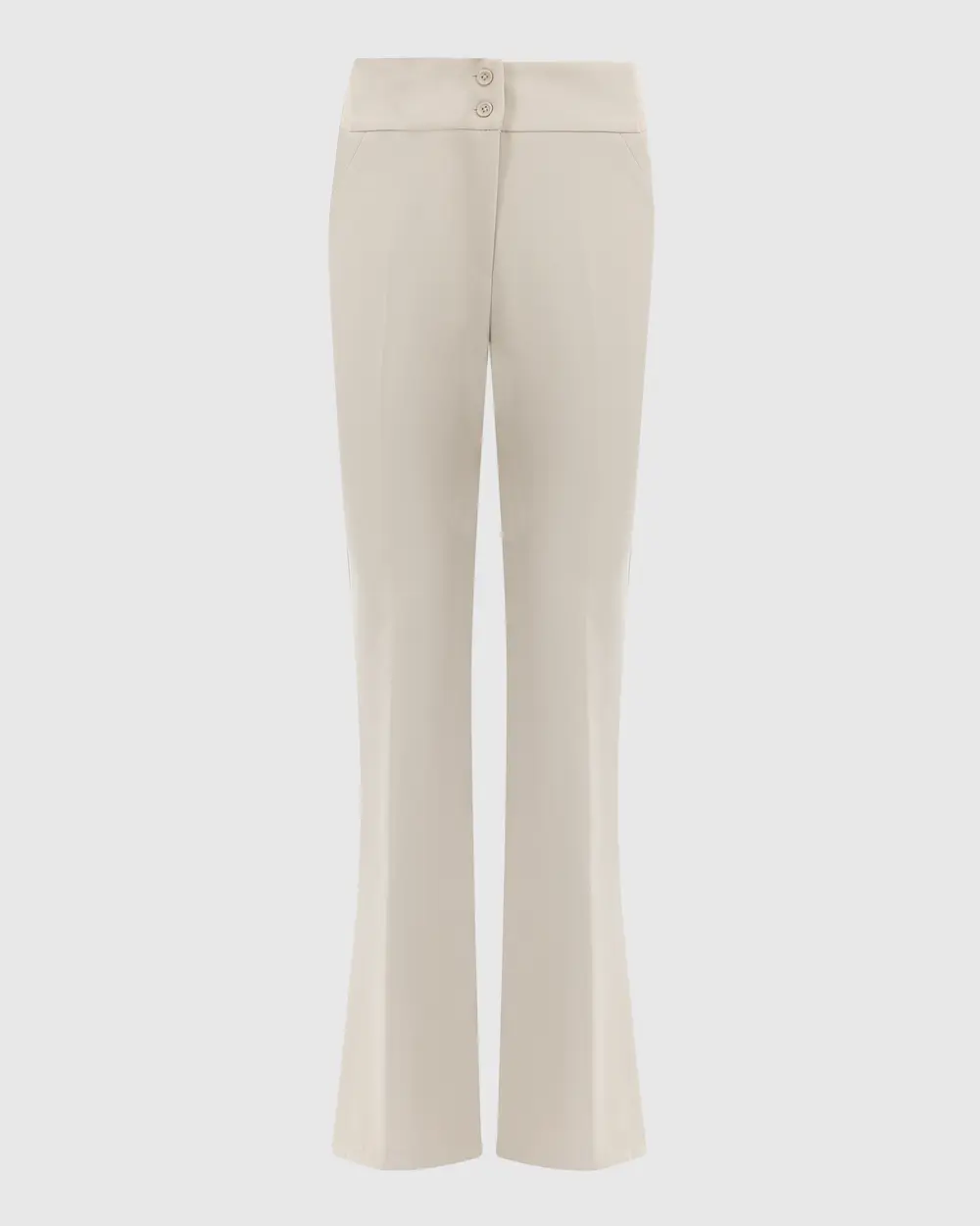 Wide Leg Pants with Half Elastic Waist