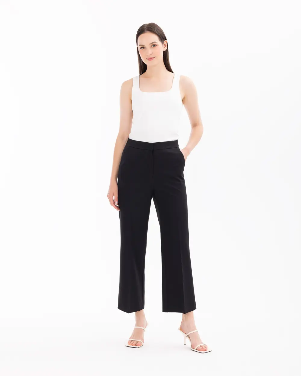 Ankle Length Pants with Pocket Detail