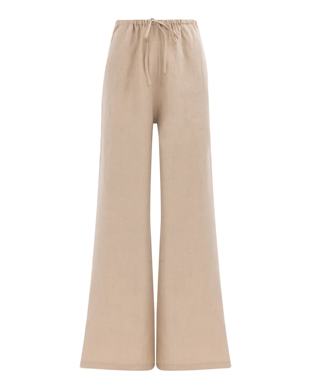 Elastic Waist Linen Pants