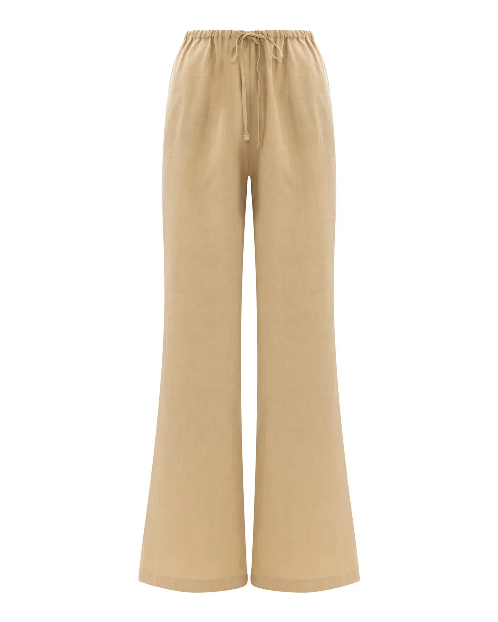 Elastic Waist Linen Pants