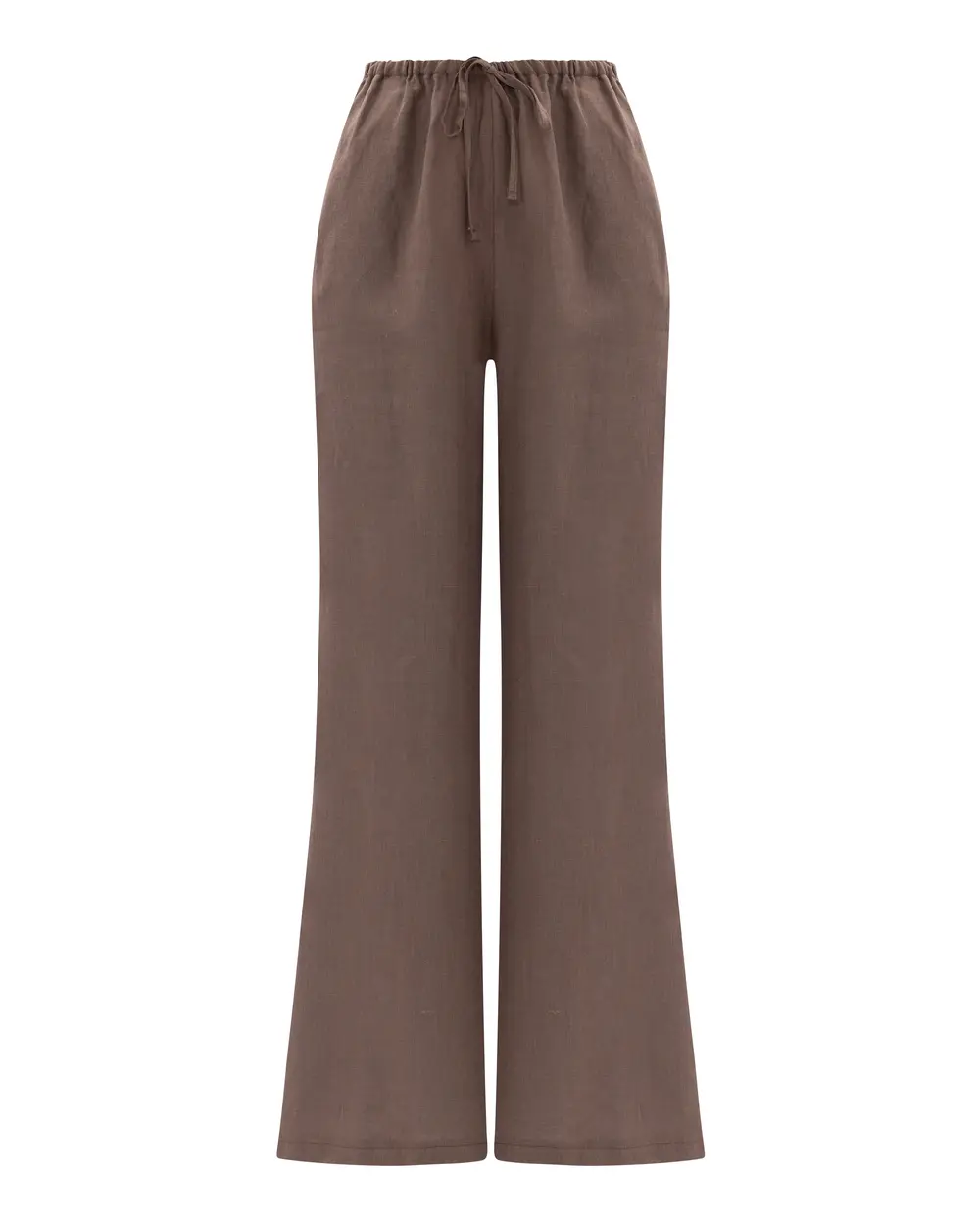 Elastic Waist Linen Pants