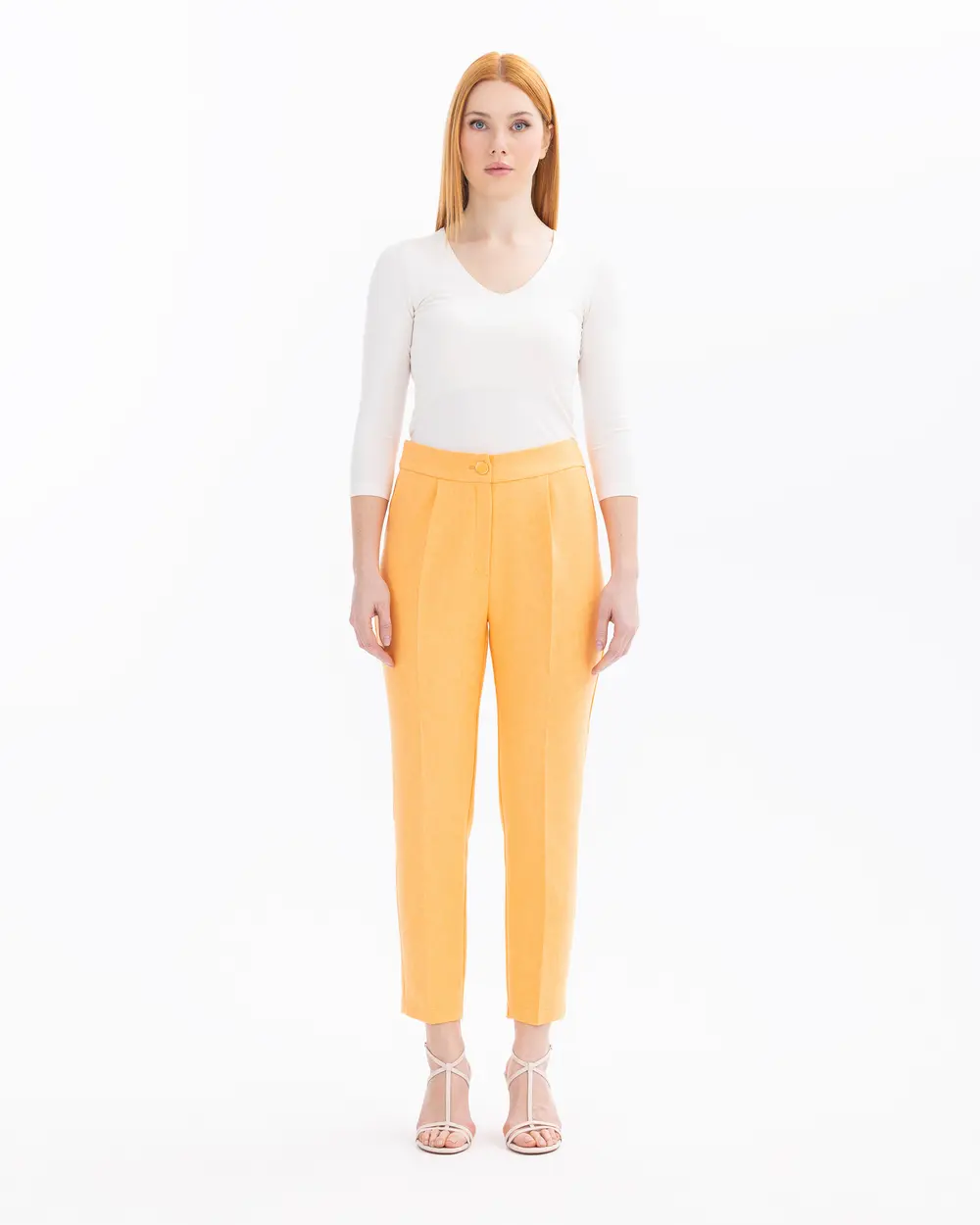 Ankle Length Pants with Pockets