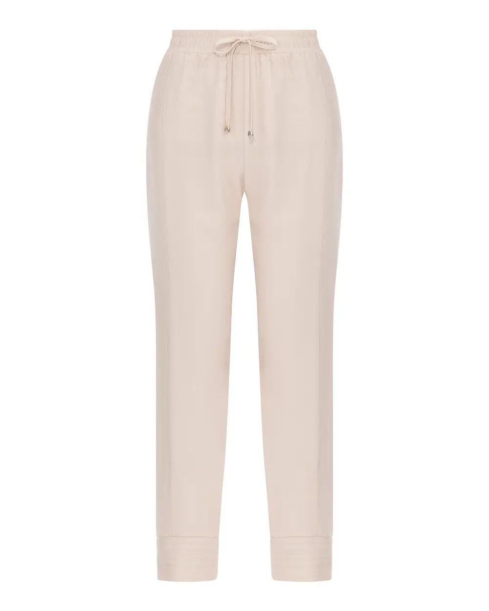 Ankle Length Pants with Elastic Waist Pockets