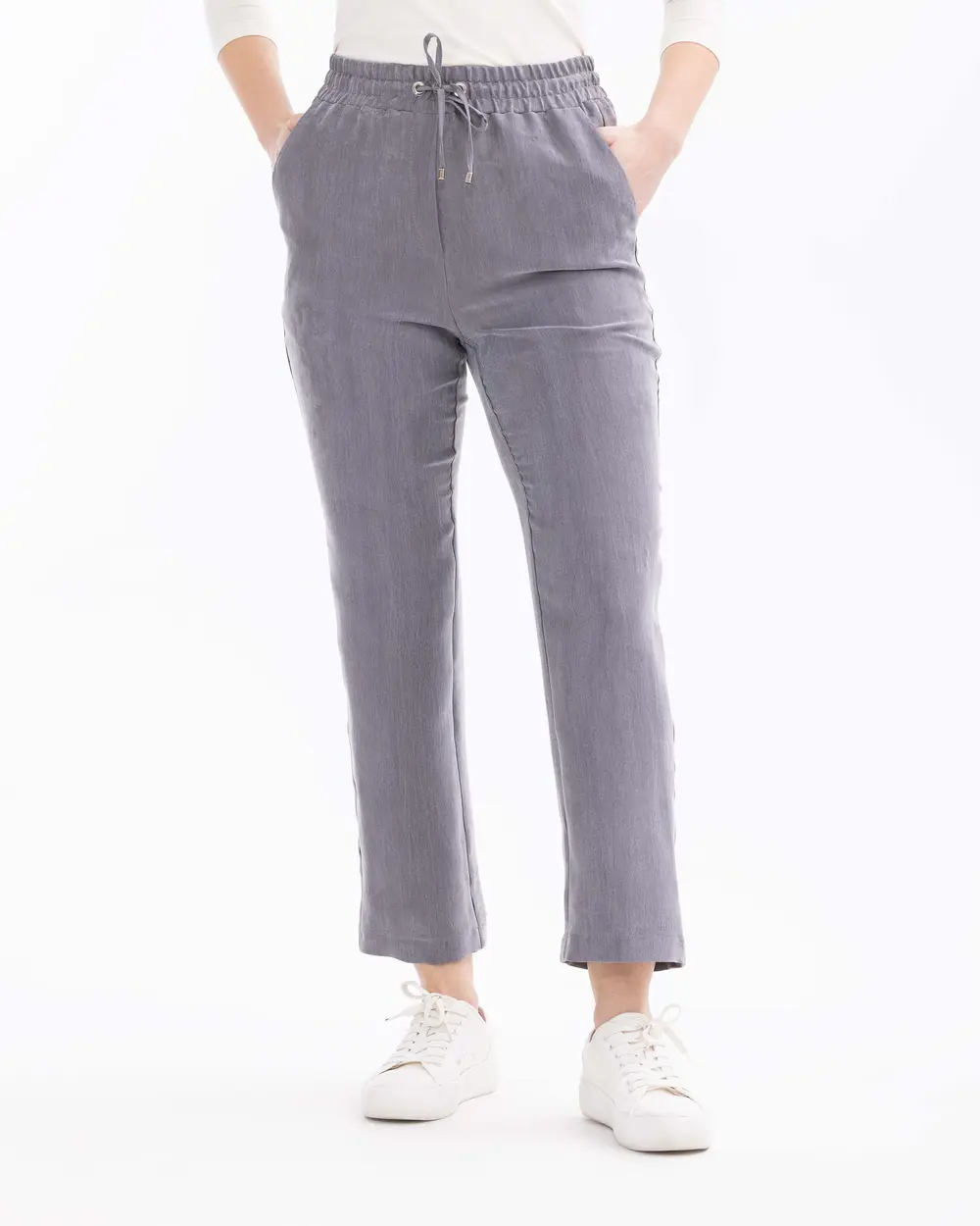 Pants with Elastic Waist Pockets