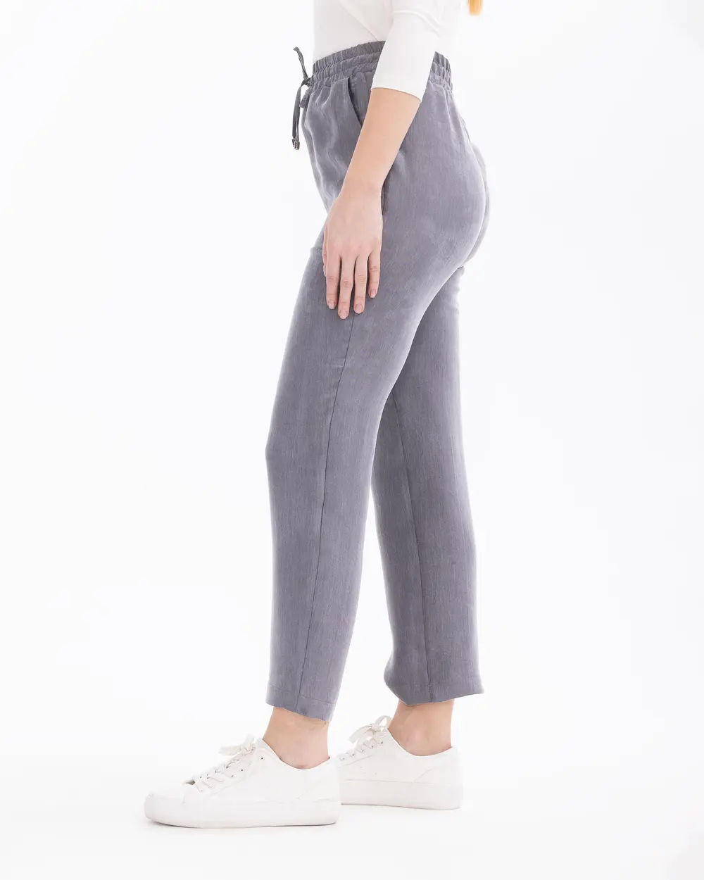 Pants with Elastic Waist Pockets