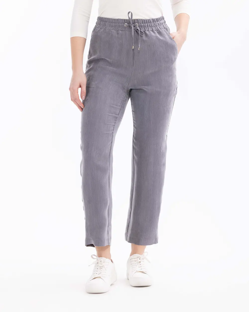 Pants with Elastic Waist Pockets