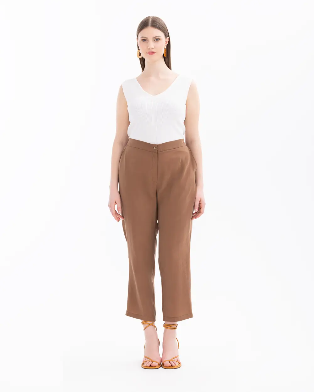 Plus Size Wide Leg High Waist Pants