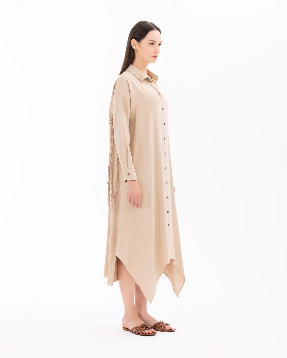 Buttoned Long Sleeve Tunic