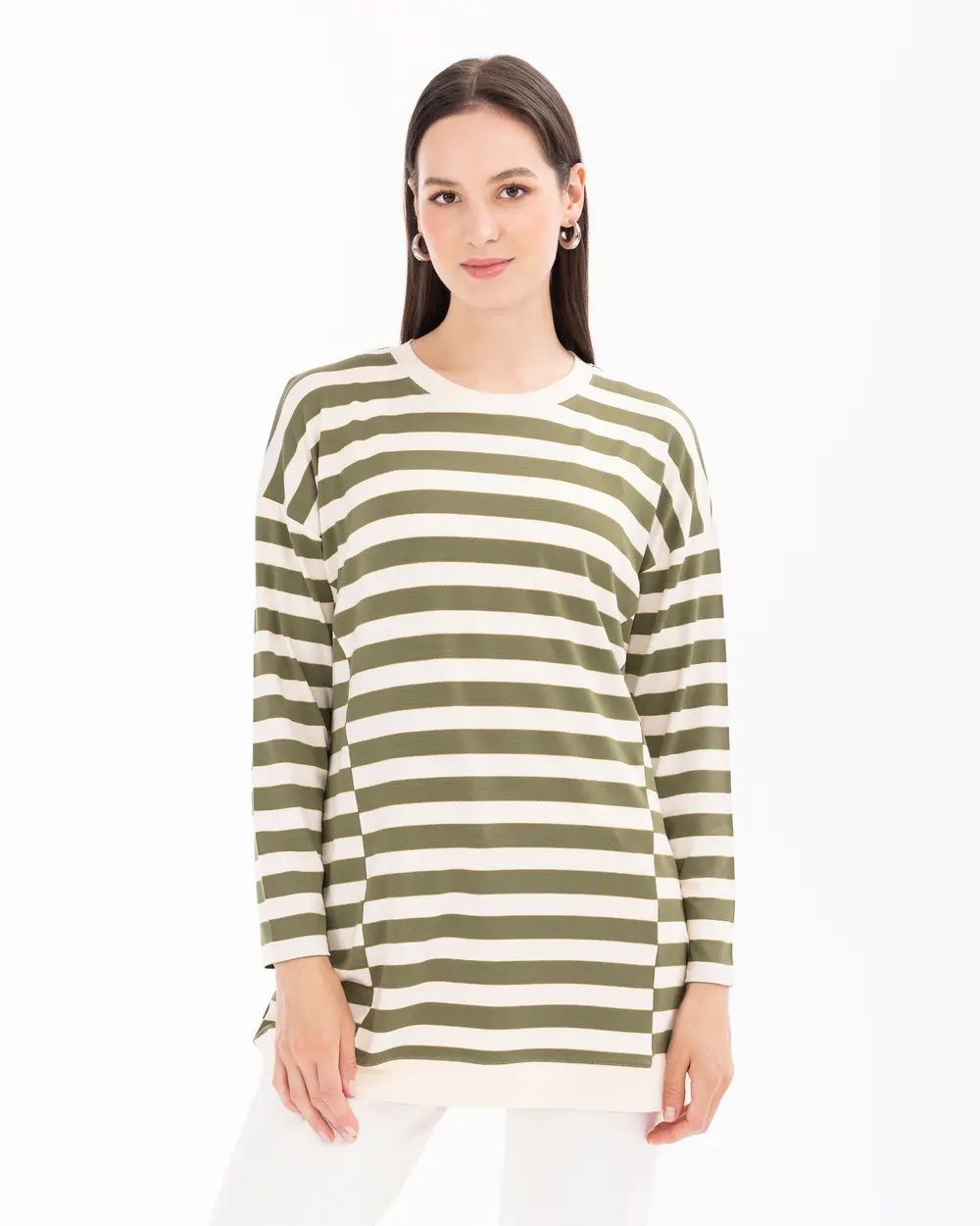 Striped Long Sleeve Tunic