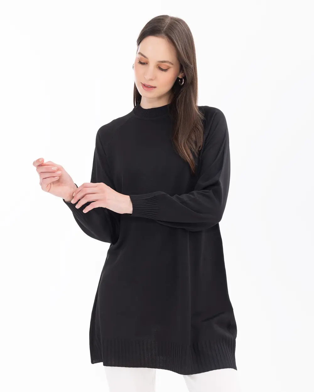 Round Neck Long Sleeve Tunic