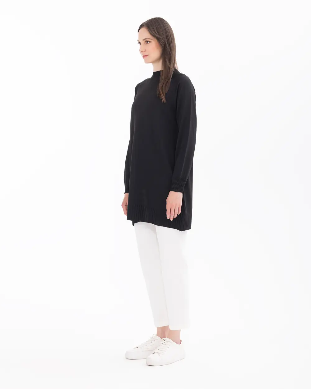 Round Neck Long Sleeve Tunic