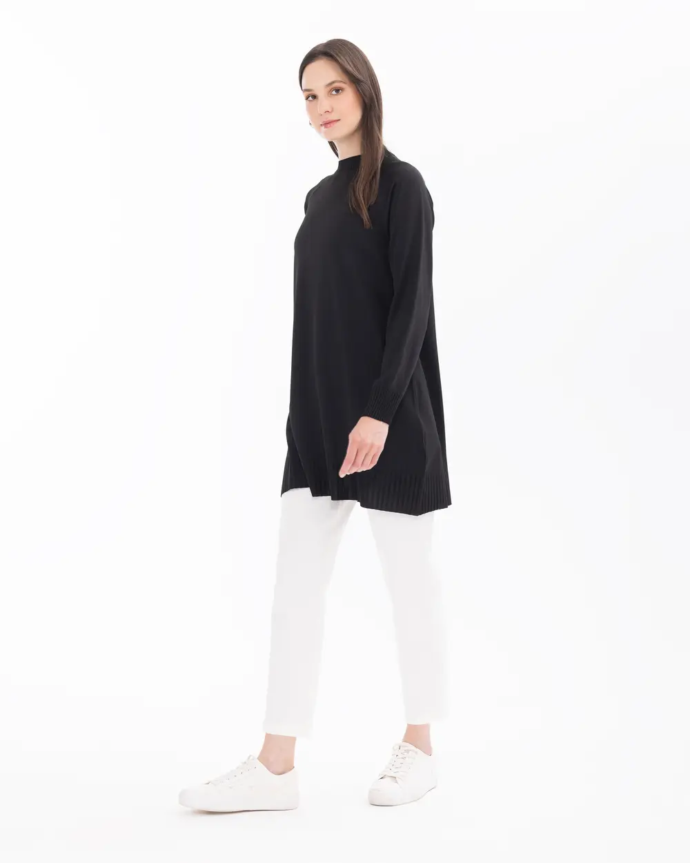 Round Neck Long Sleeve Tunic