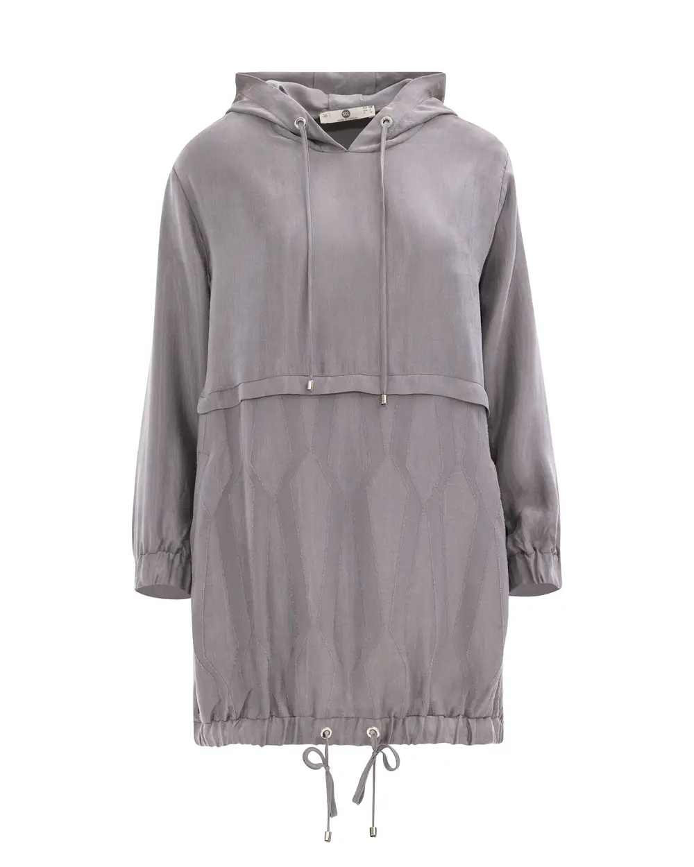 Hooded Collar Elastic Waist Tunic