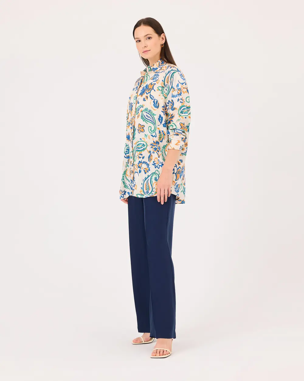 Patterned Under Thigh Tunic