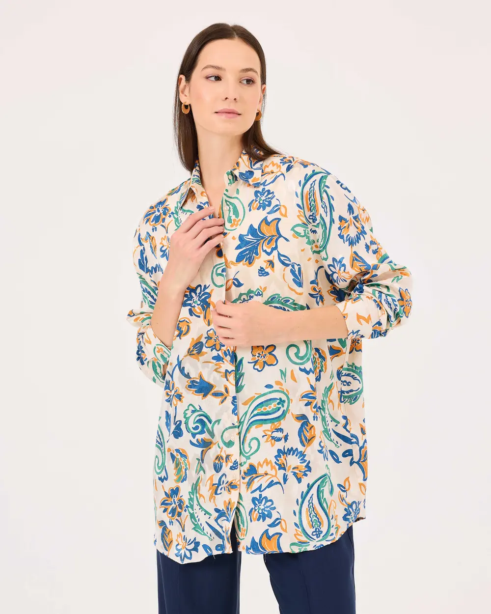 Patterned Under Thigh Tunic