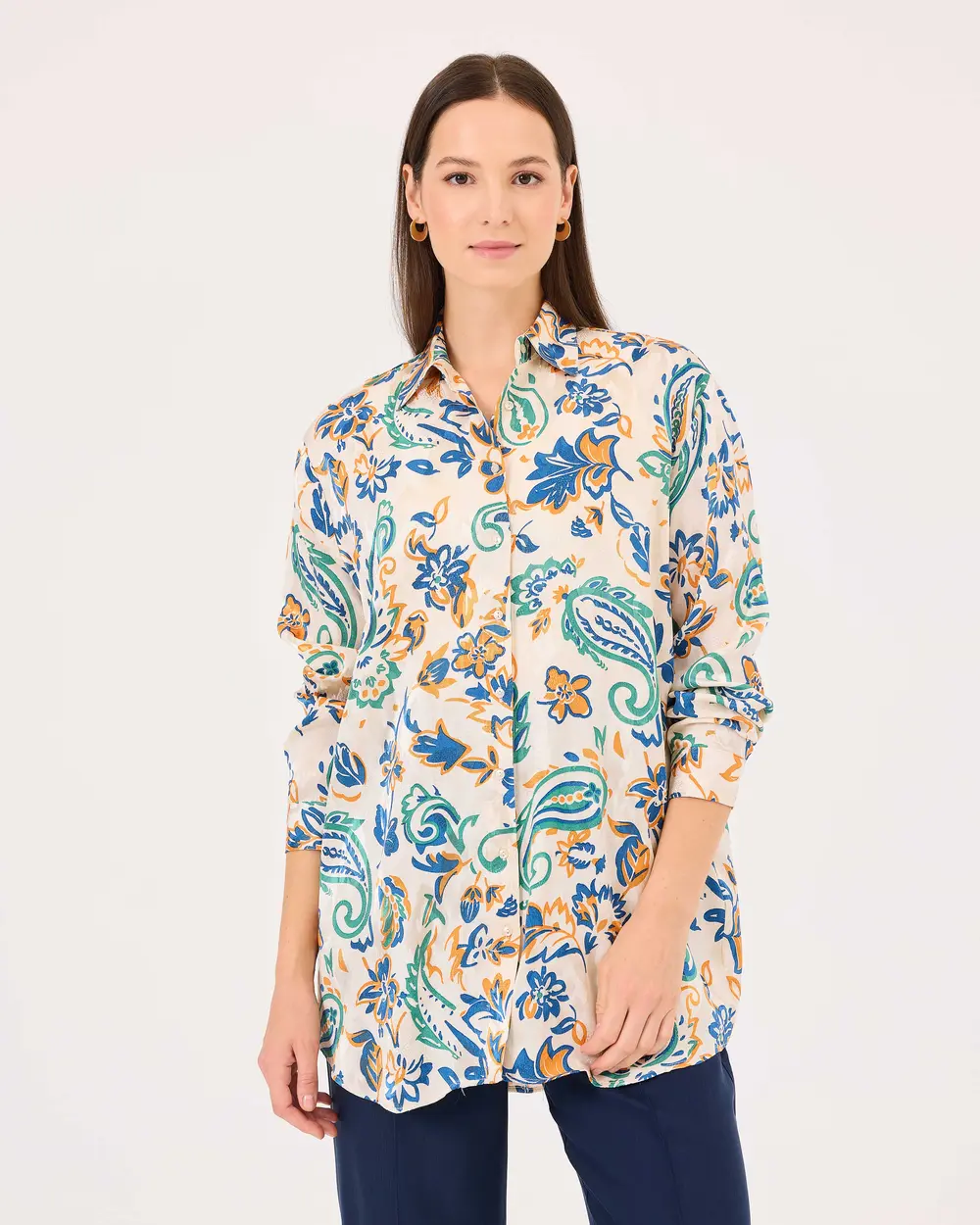Patterned Under Thigh Tunic