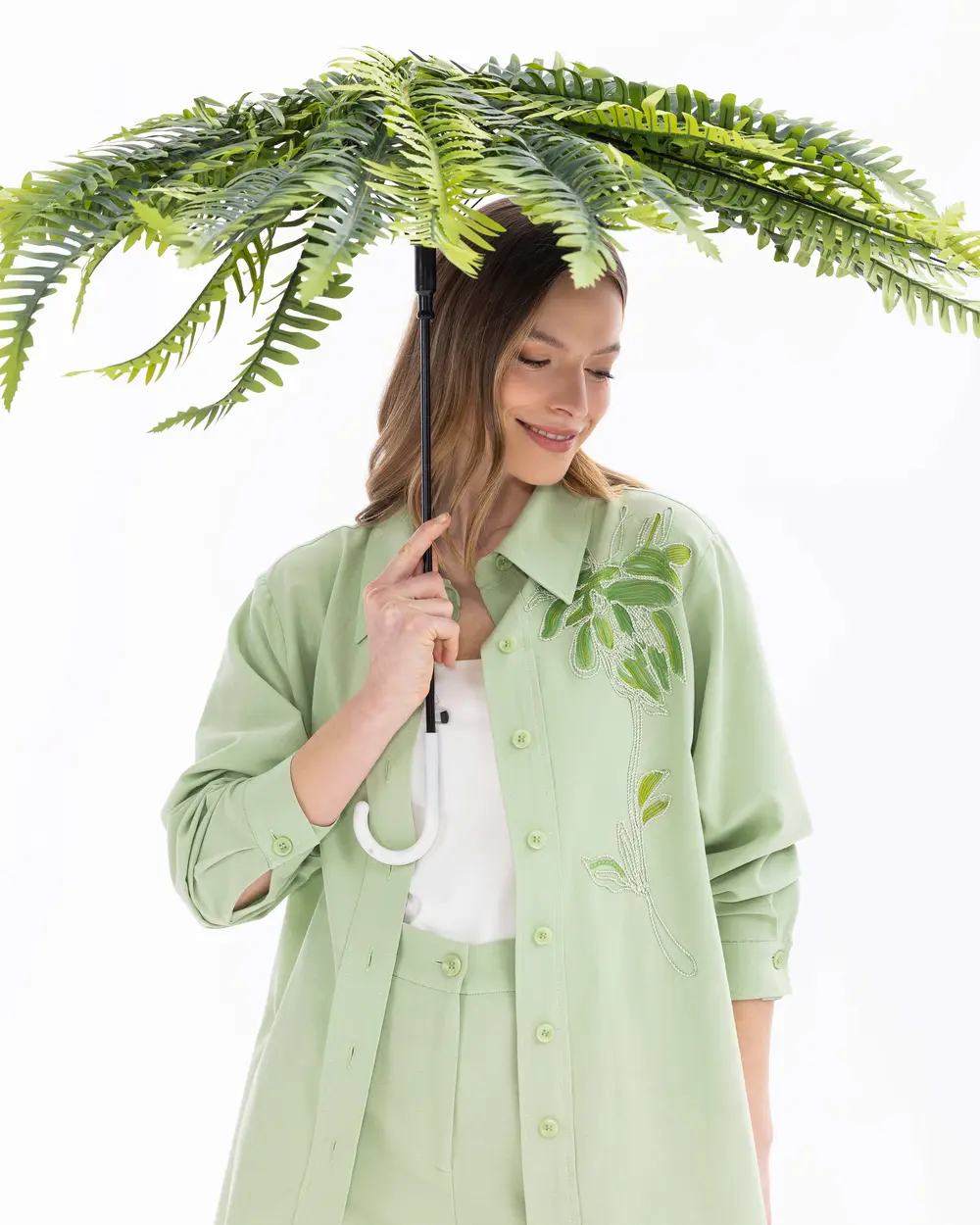 Embroidered Detailed Pocket Shirt