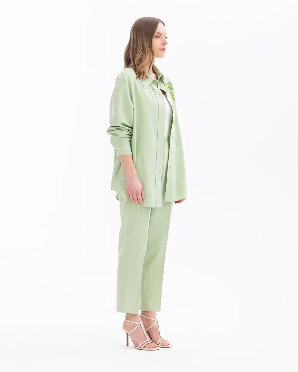 Embroidered Detailed Pocket Shirt