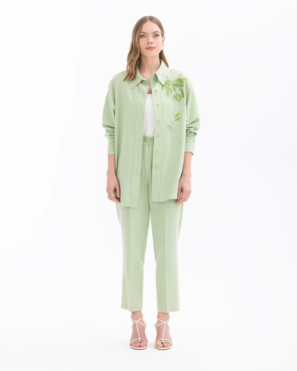 Embroidered Detailed Pocket Shirt