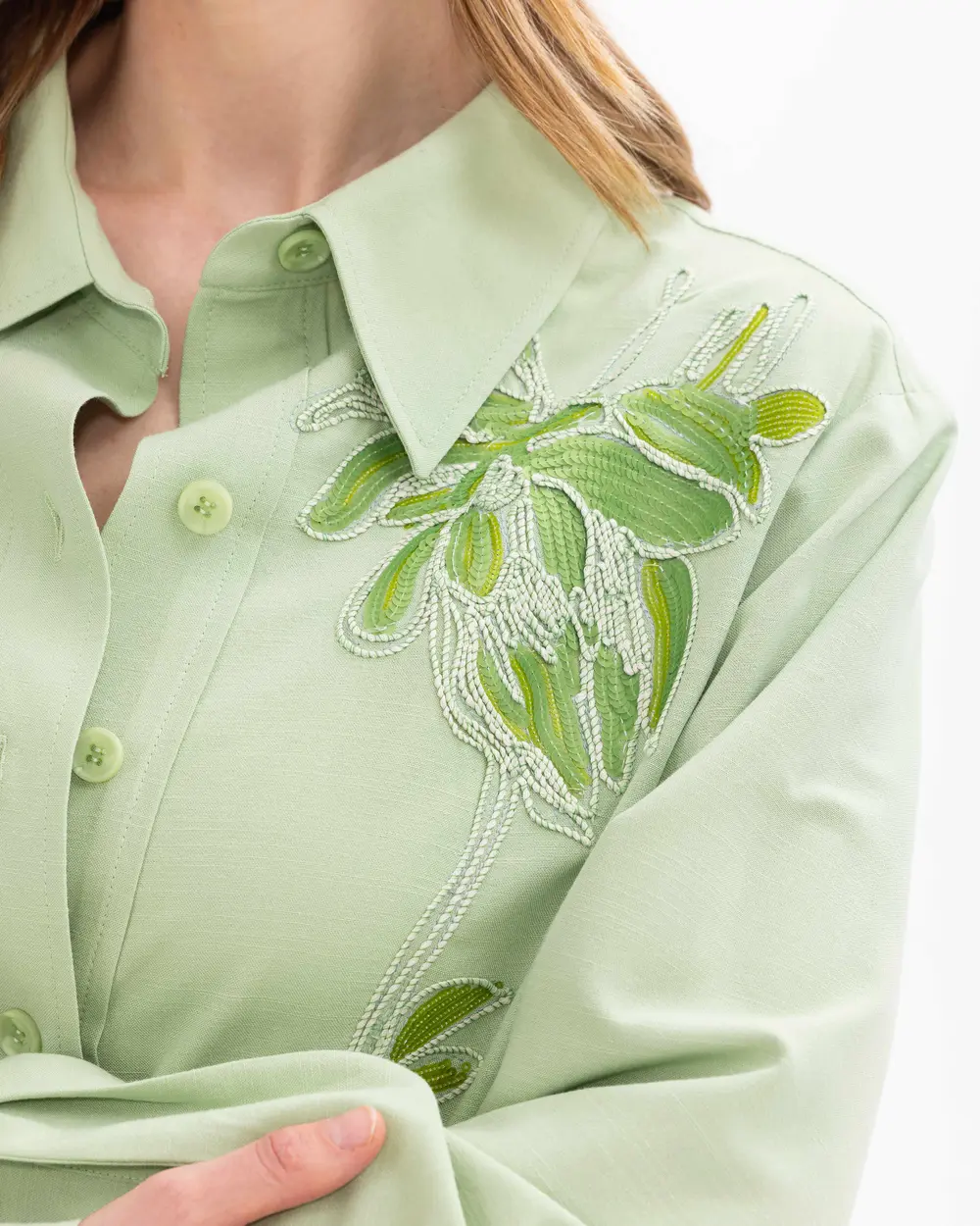 Embroidered Detailed Pocket Shirt