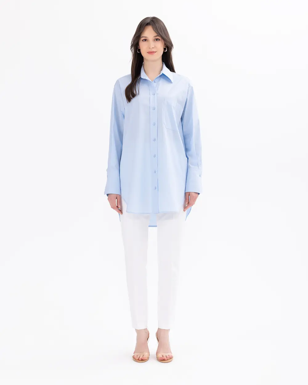 Pocket Detailed Buttoned Shirt