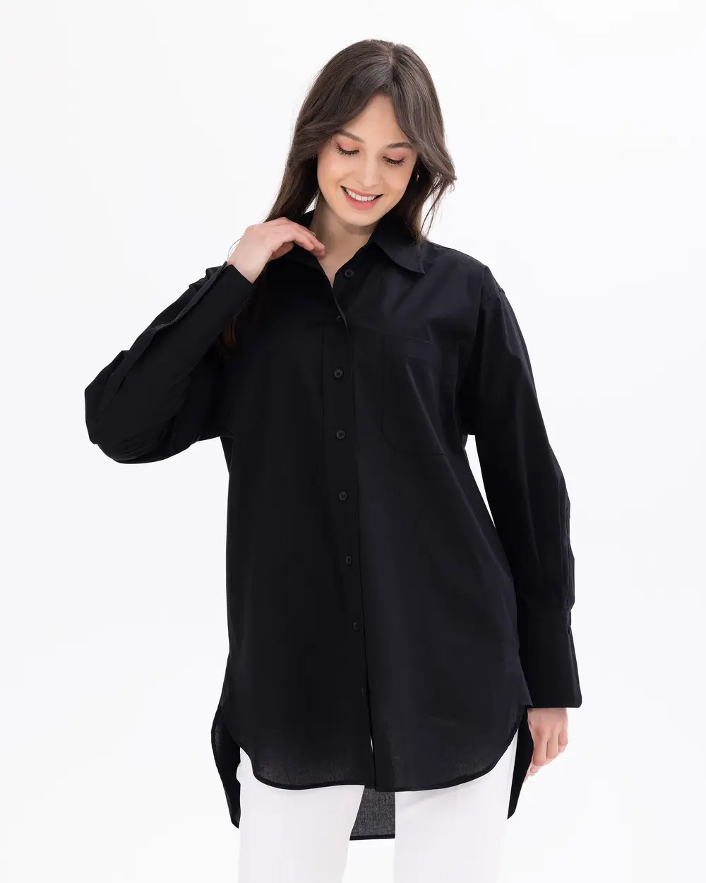 Pocket Detailed Buttoned Shirt