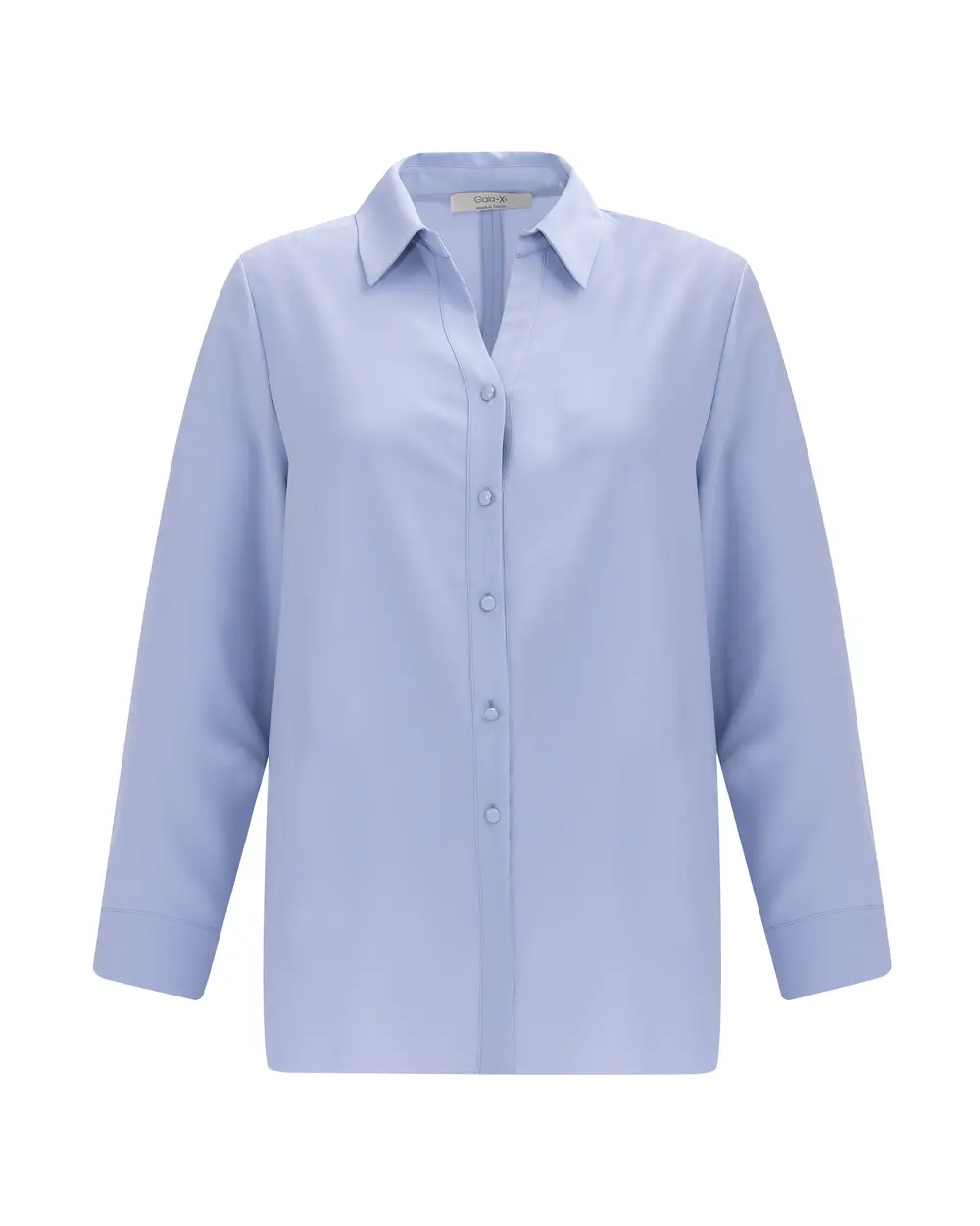 Plus Size Buttoned Long Sleeve Shirt