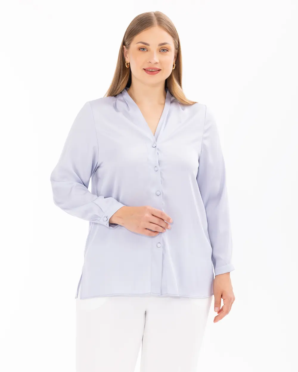 Plus Size Button Down Shirt