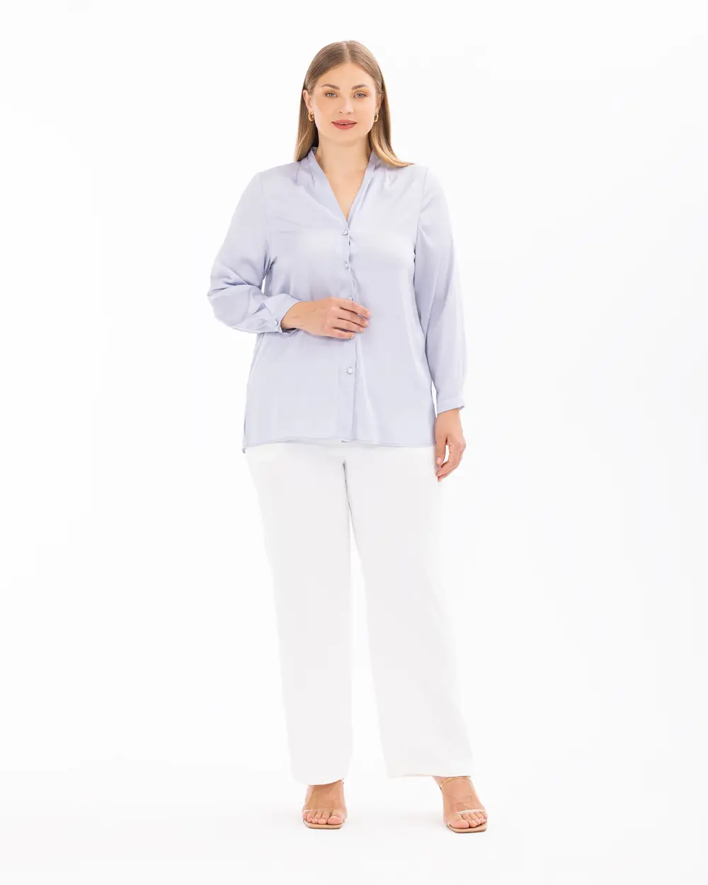 Plus Size Button Down Shirt