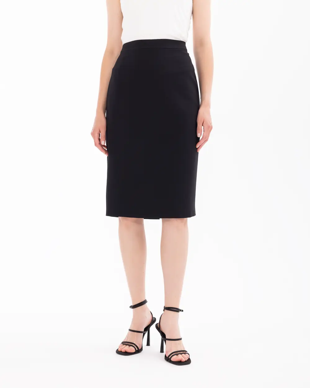 Black pencil skirt below knee hotsell