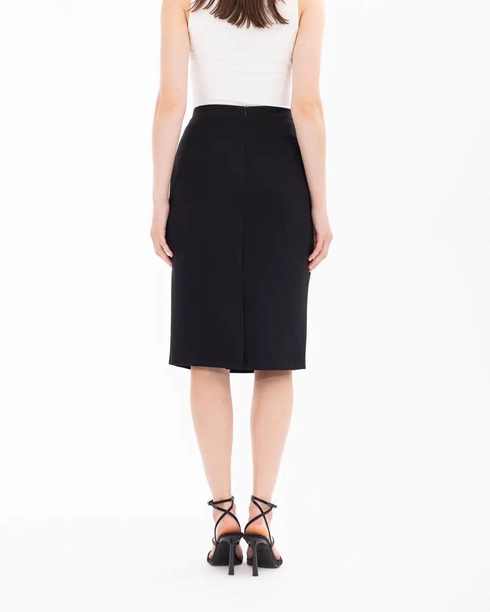 Below Knee Pencil Skirt