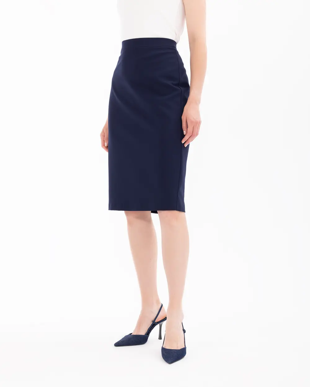 Below Knee Pencil Skirt