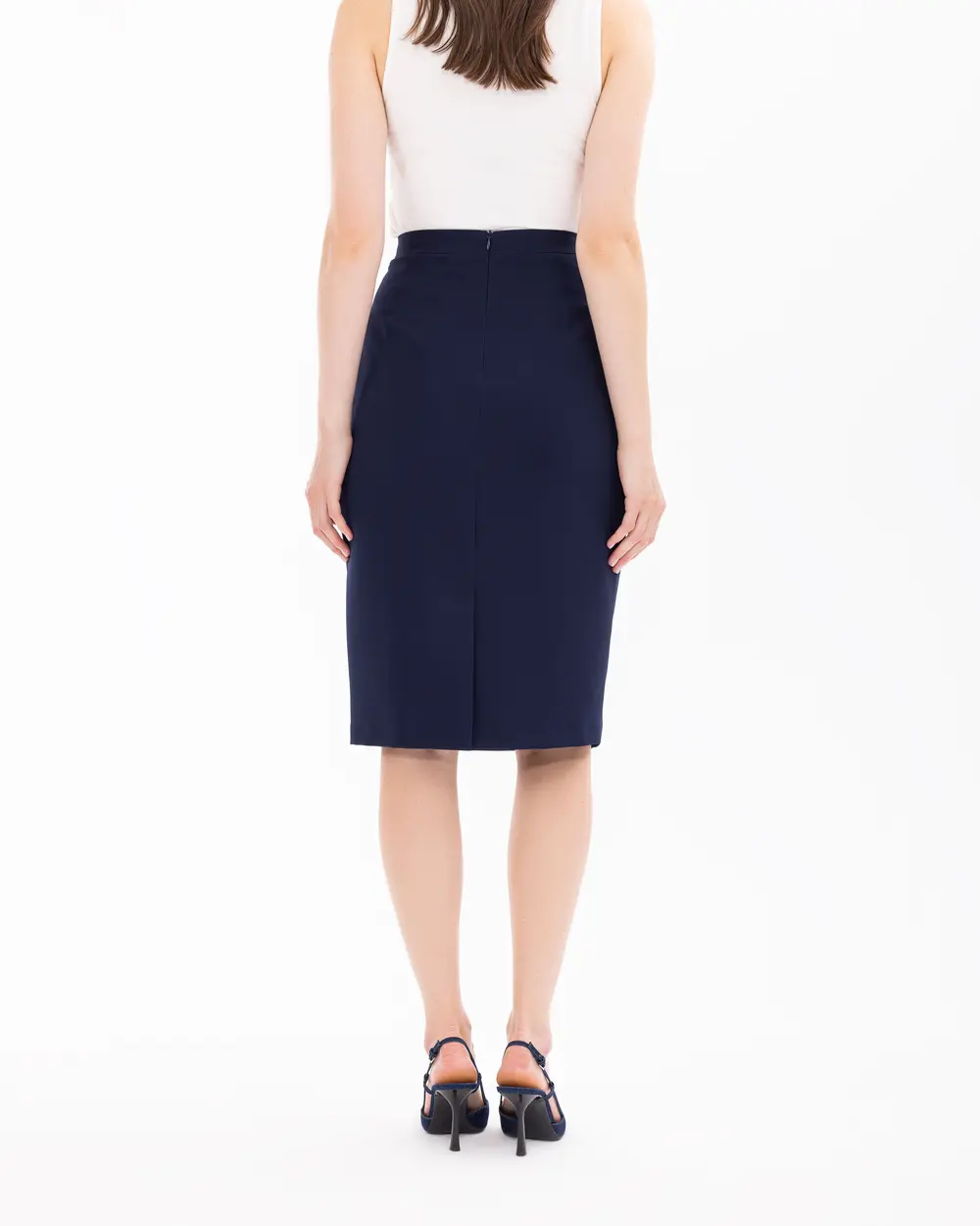 Below Knee Pencil Skirt