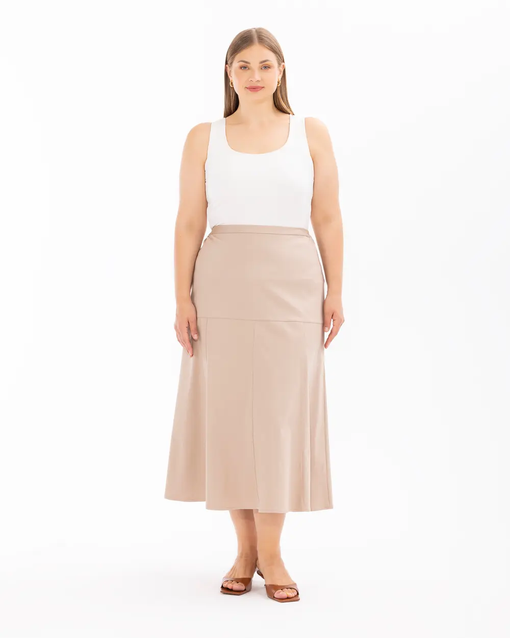 Plus size high waisted skirt vest best sale