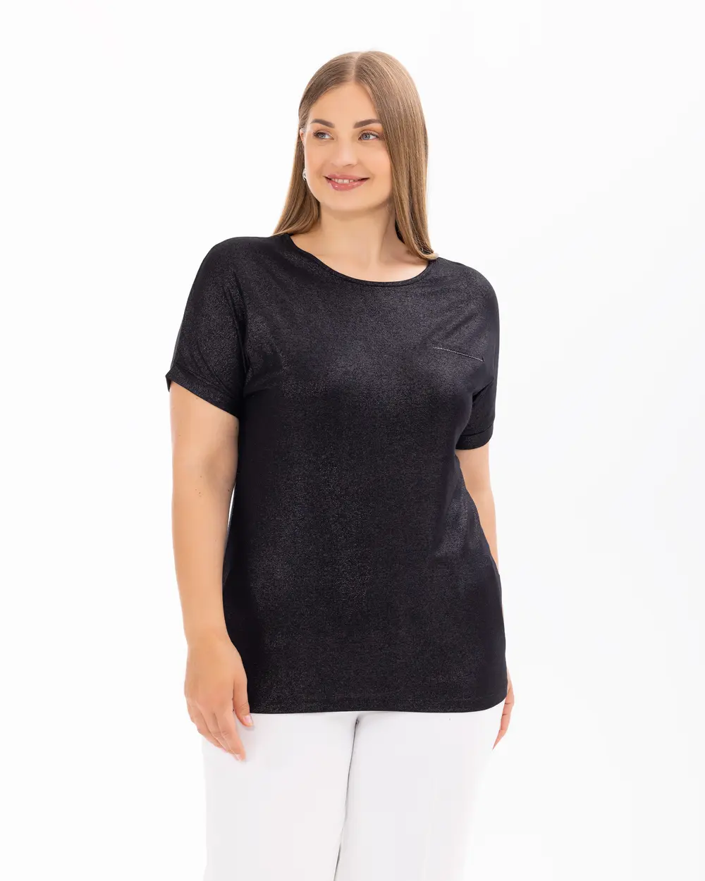 Plus Size Short Sleeve Blouse