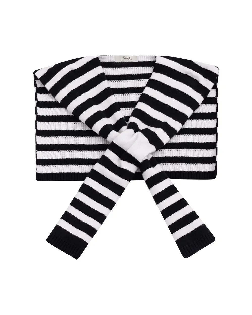 Striped Long Sleeve Shawl