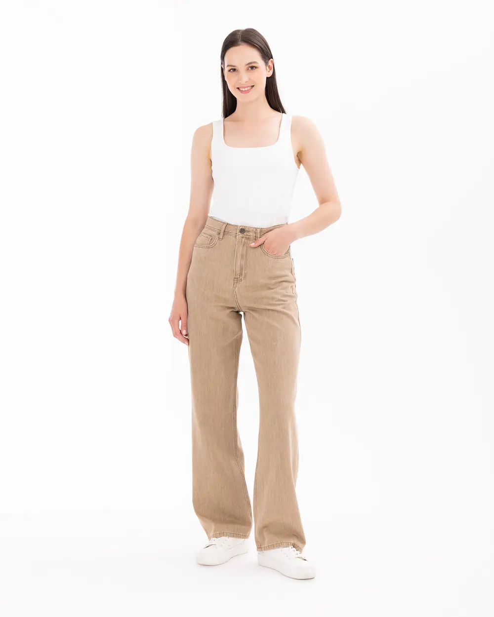 High Waist Pocket Pants