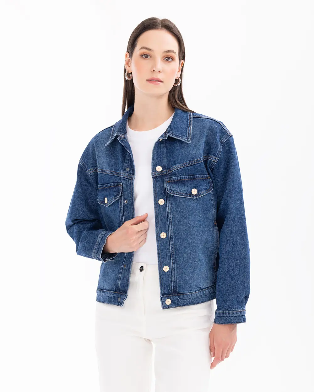 Buttoned Jean Jacket