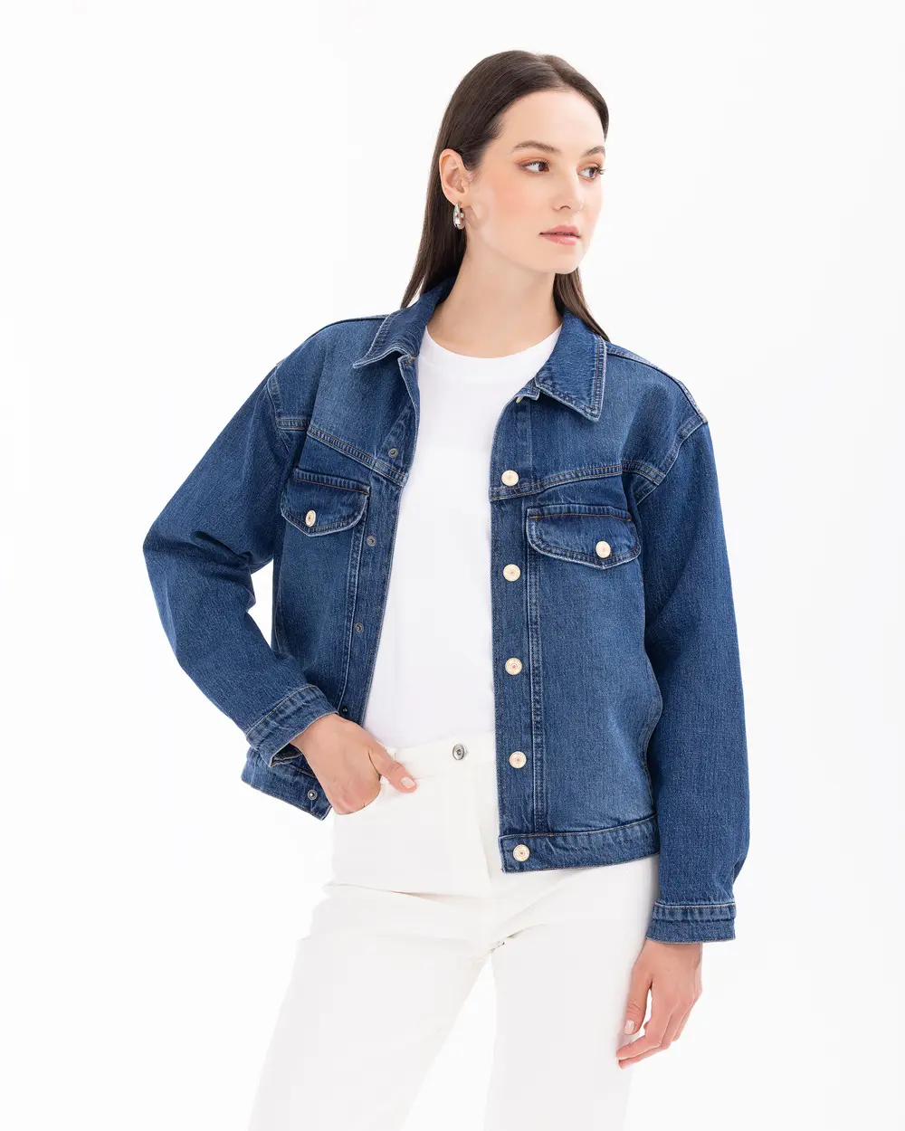 Buttoned Jean Jacket