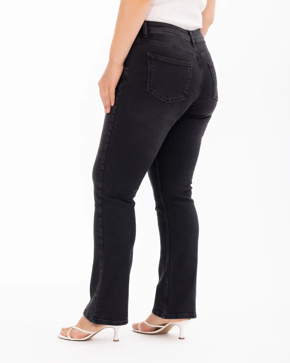 Plus Size Buttoned Pocket Detailed Jean Pants