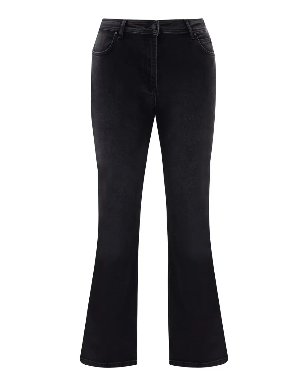 Plus Size Buttoned Pocket Detailed Jean Pants