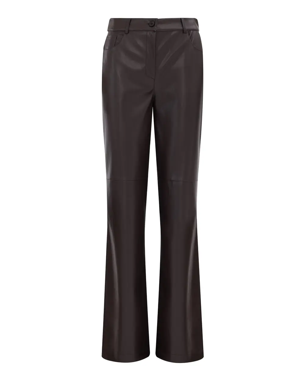 Wide Leg Faux Leather Pants