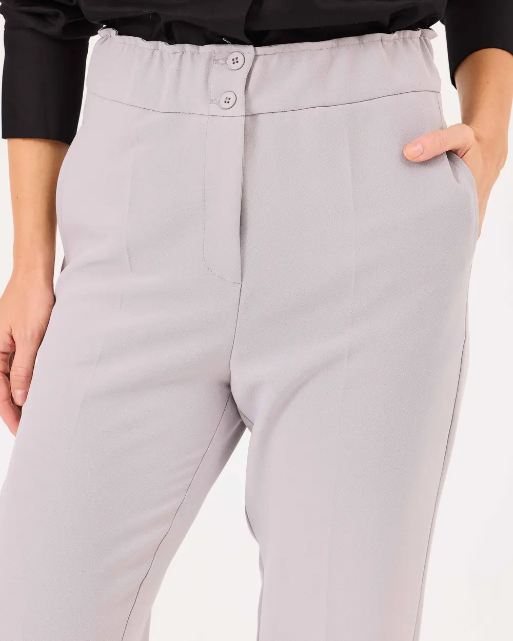 Double Leg Elastic Waist Pants