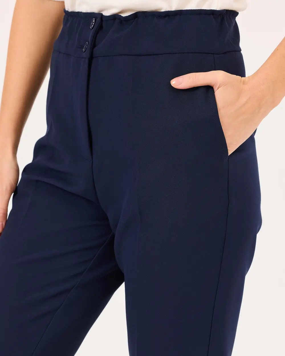 Double Leg Elastic Waist Pants