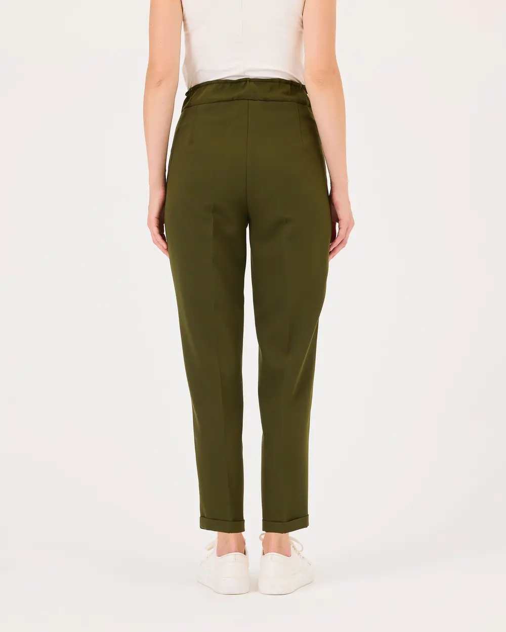 Double Leg Elastic Waist Pants